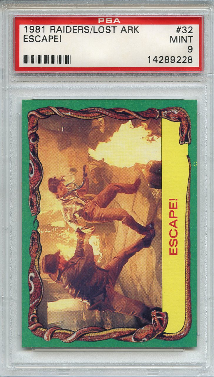 Lot Detail 1981 Indiana Jones Raiders of the Lost Ark 32 Escape PSA MINT 9