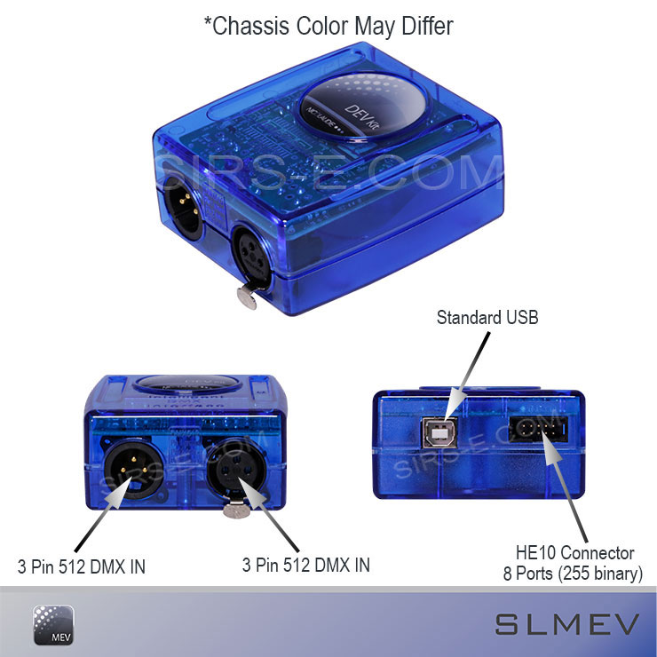 Sunlite SLMEV Magic 3D EasyView Visualizer USB DMX Input Interface by