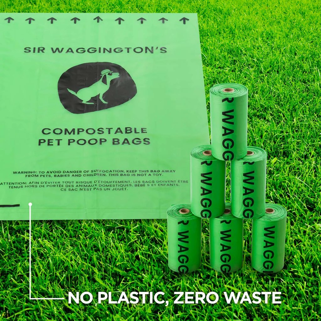 Sir Waggington's NonPlastic Dog Poop Bags Sir Waggingtons