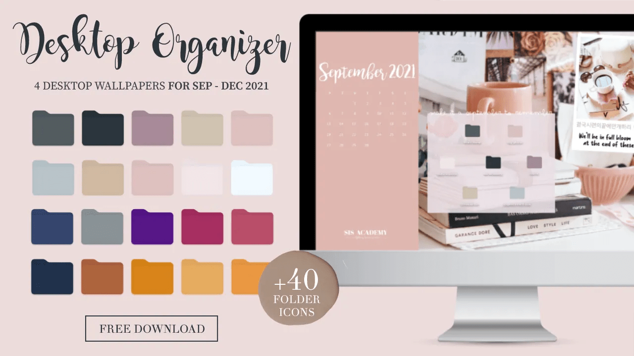 Cherish 21 Free Desktop Wallpapers Organizer 40 Folder Icons Sis Academy