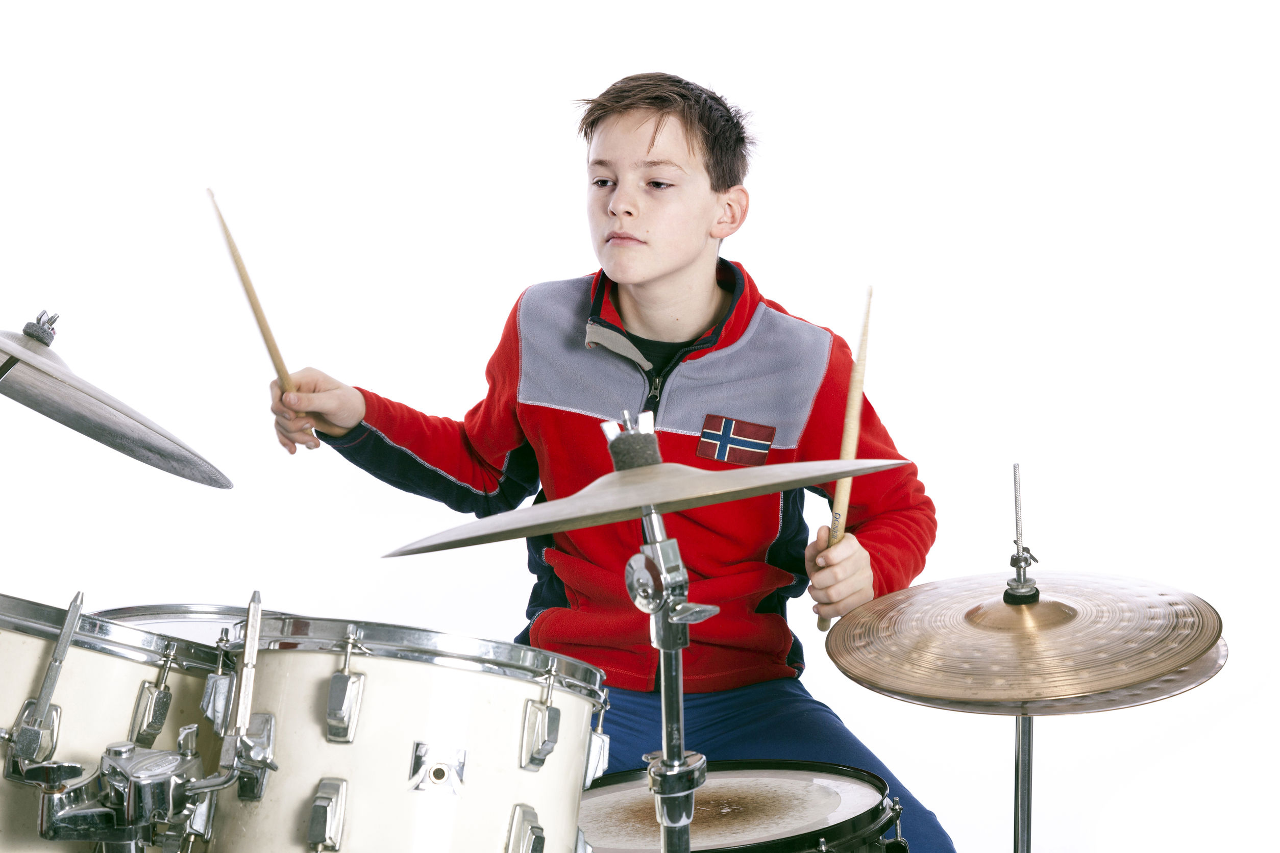 Kid Playing Drums
