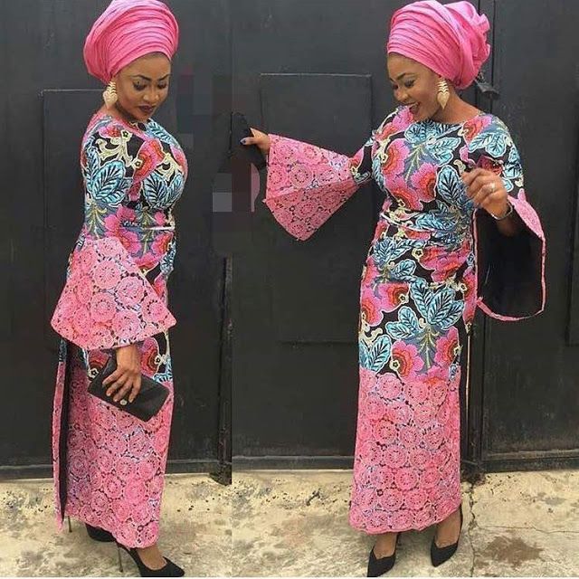 Latest Iro and Buba Blouse Styles With Lace and Ankara Sisi Couture