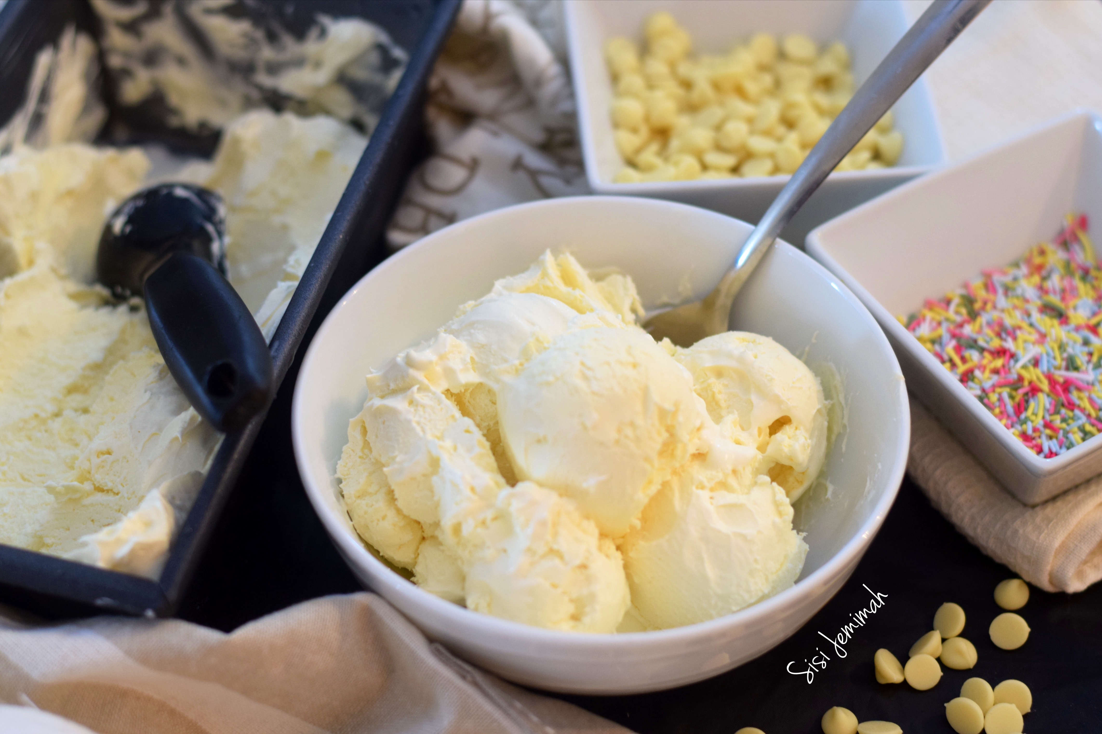 Homemade vanilla ice cream Sisi Jemimah
