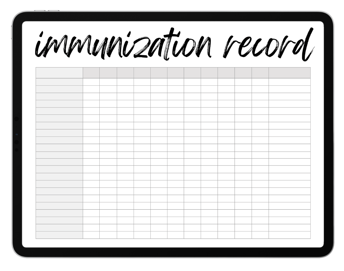 Free Immunization Record Printable - Track Your Child’s Vaccines