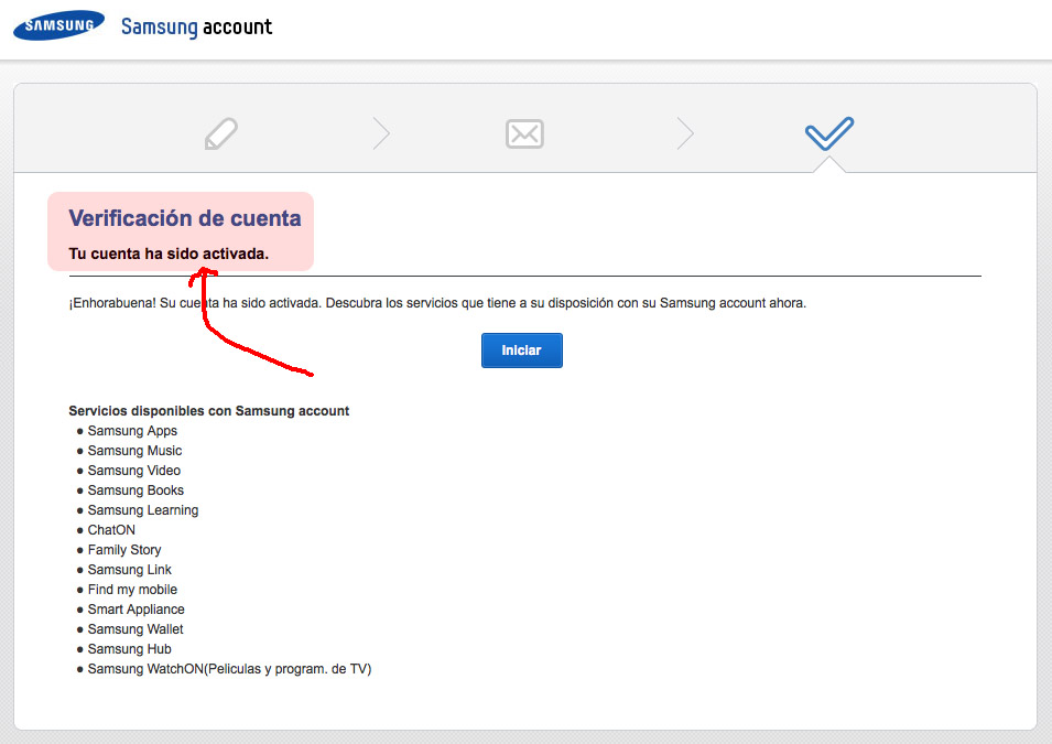 Crear una cuenta Samsung con un móvil Galaxy