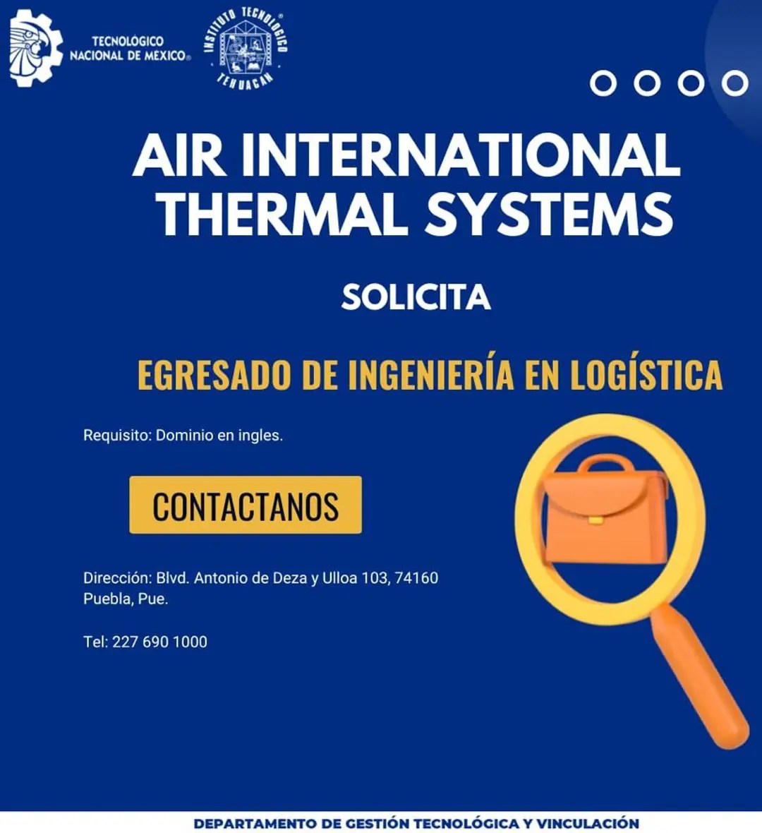 VACANTE EN AIR INTERNATIONAL THERMAL SYSTEMS