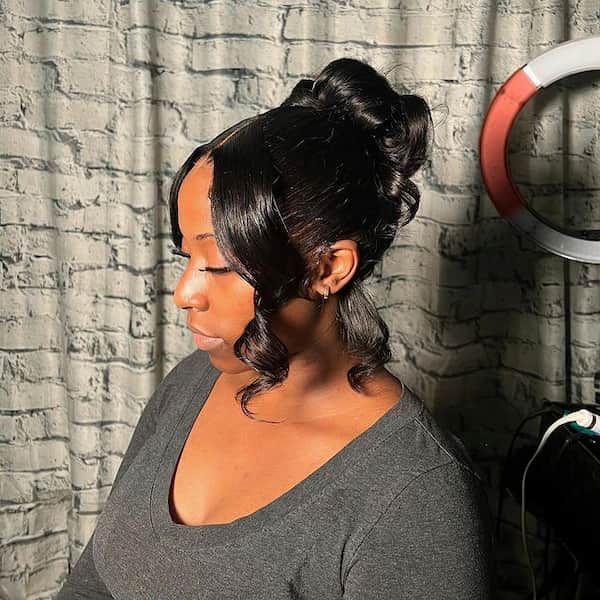 16 Chic Top Knot Bun with Weave for Inspiration