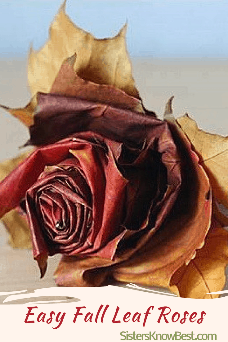 DIY Fall Leaf Roses How to Make Roses from Fall Leaves