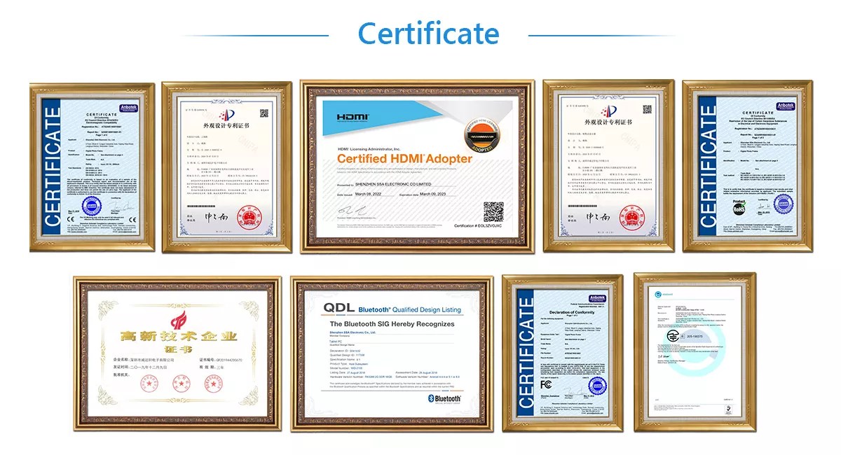 SSA 10.1 inch Frameo Digital Photo Frames