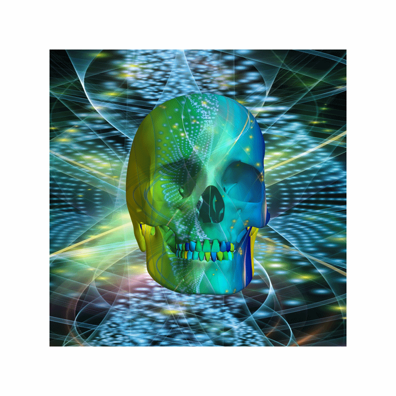 3D Disco Skull Skulls Holograms and Lenticular UK