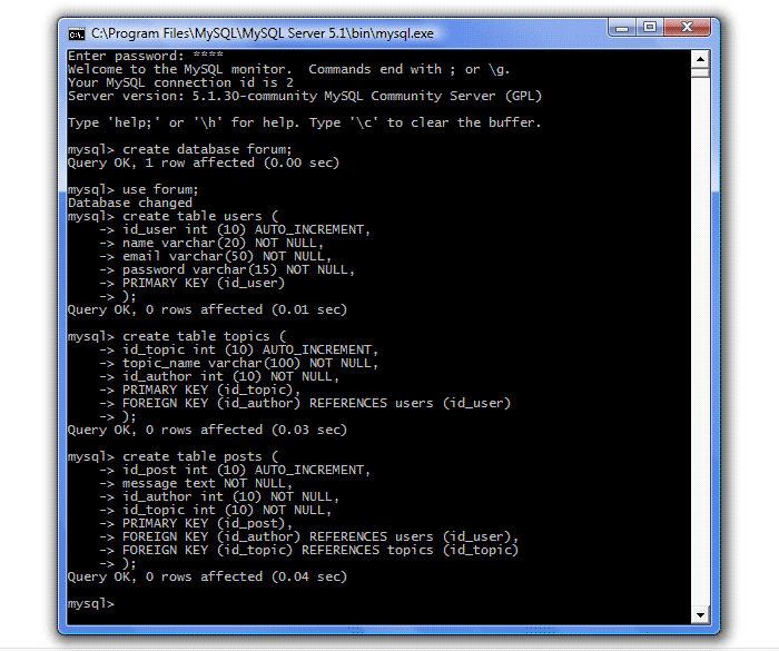 Mysql колонки таблицы. Урок mysql таблицы.