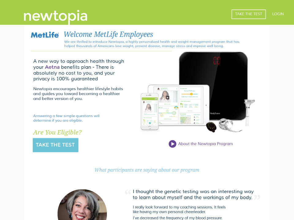 Site Internet Santé – Newtopia