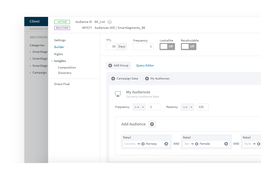 Data Management Platform Adform Site