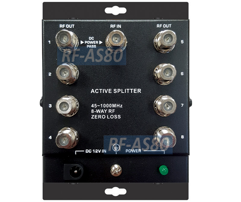 Premium 8Way CATV RF Active Splitter With DC Power