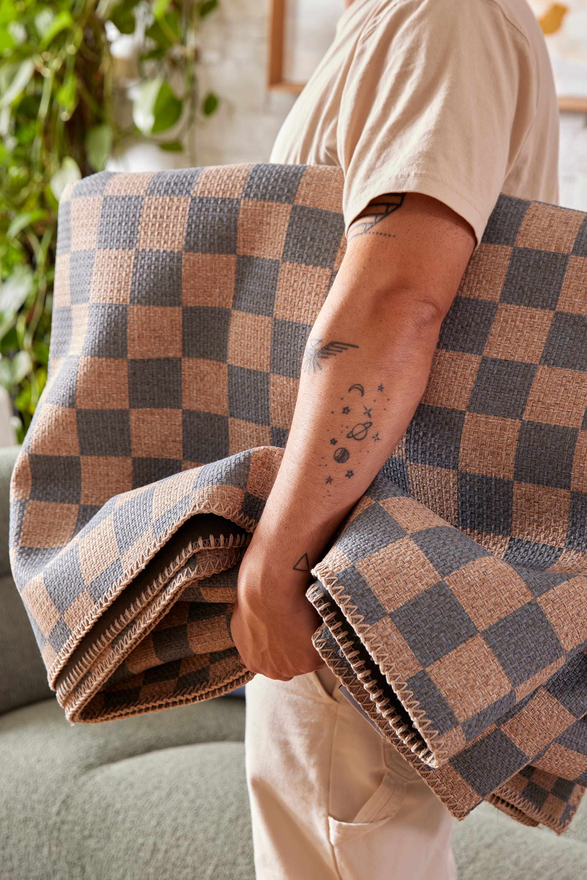 Double Rugs Reimagine Check Patterns through Bold New Collection