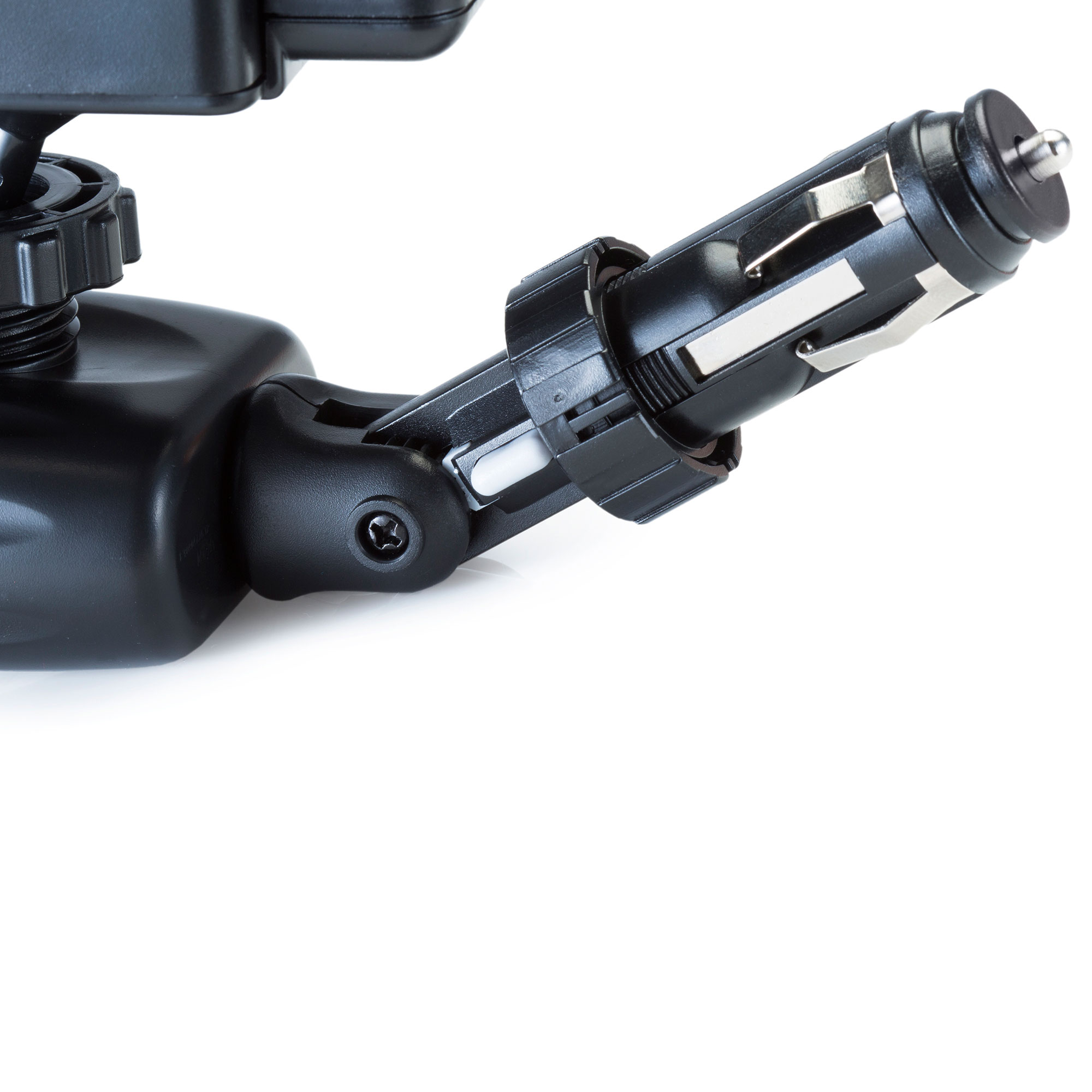 Dual USB / 12V Charger Car Cigarette Lighter Mount and Holder for the