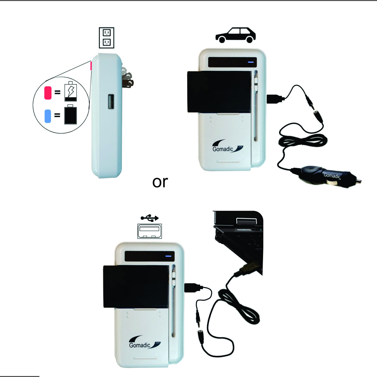 Gomadic Portable External Battery Charging Kit suitable for the Sony