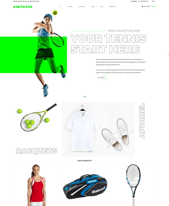 Awesome Online Sports Store Shopify Themes Site Bloom