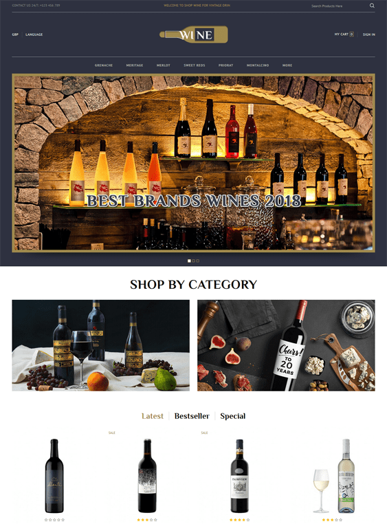 Responsive OpenCart Themes For Mobilefriendly Online Wine Stores