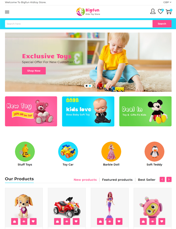 Playful And Fun Shopify Themes For Online Toy Stores Site Bloom