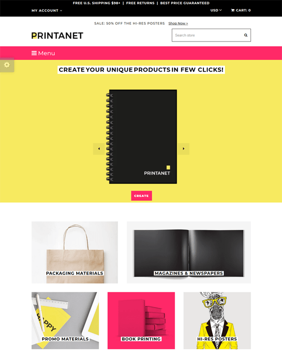 Beautiful And Modern Shopify Themes For Selling Office Supplies And