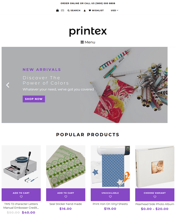 Beautiful And Modern Shopify Themes For Selling Office Supplies And
