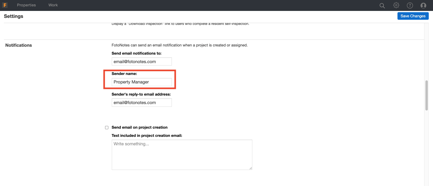 Managing the From Email, ReplyTo Email and Sender Name in Email Notifications SiteCapture