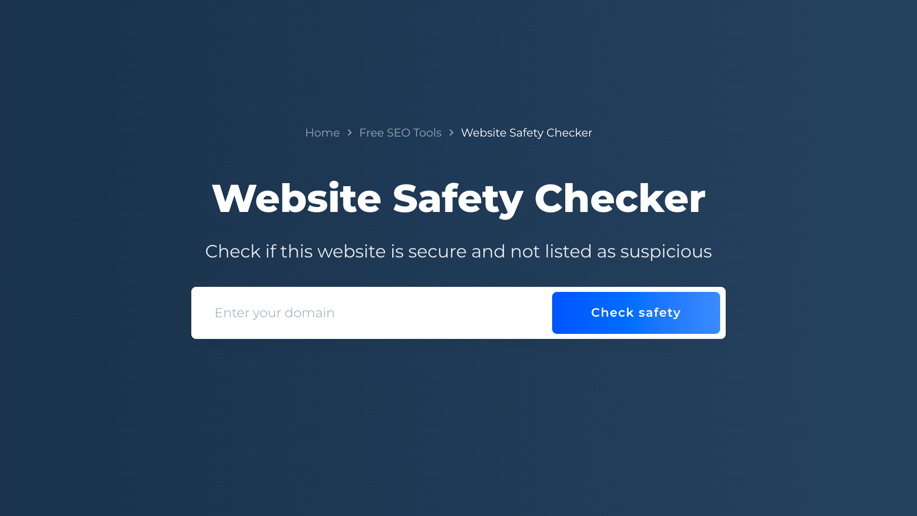 Website Safety Checker Check if the Website is Secure ☑