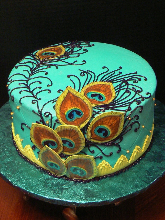 Peacock as an Inspiration for Cake Decoration Peacock as an Inspiration for Cake Decoration