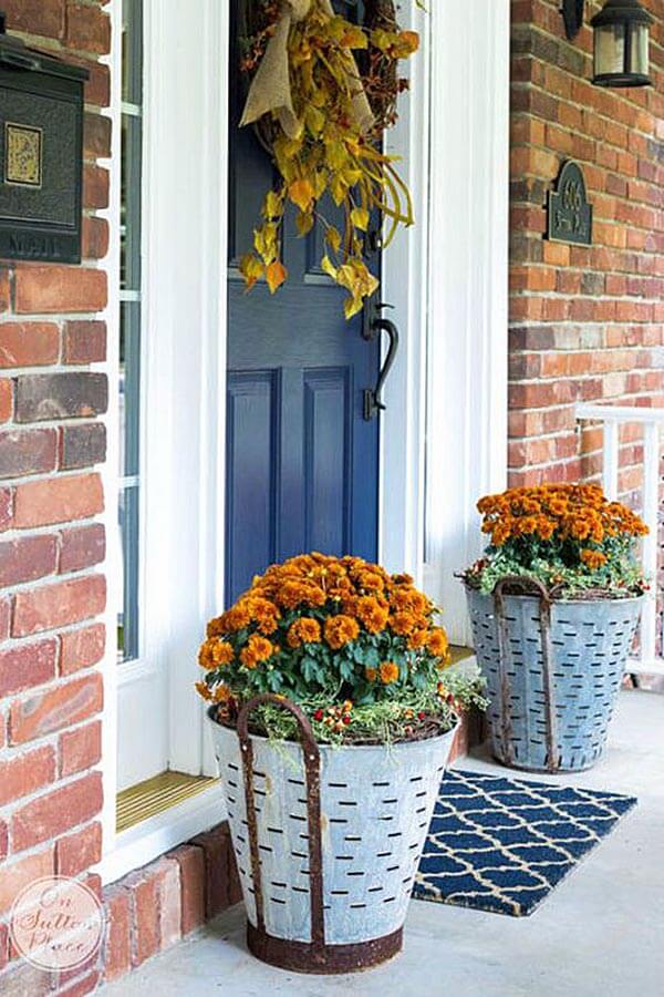 15 unique front door flower pots to wow your guests