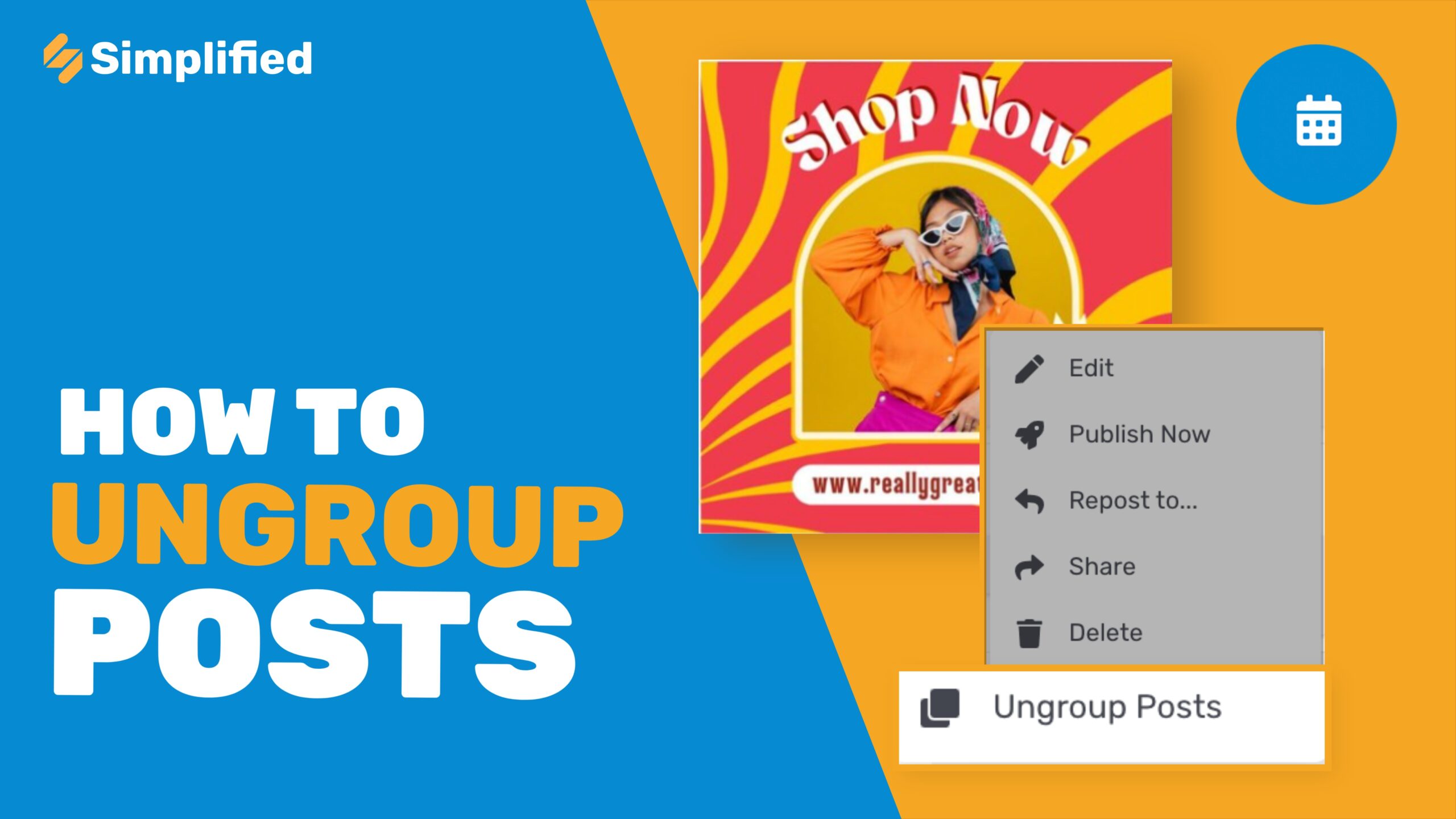 How to ungroup posts Simplified Academy