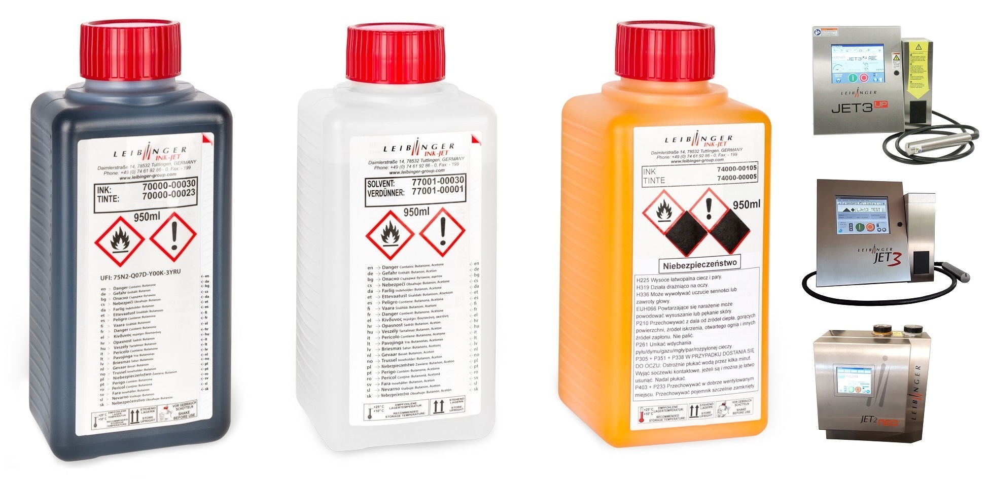MMTECH Inks Solvents MakeUp'y INKJET Leibinger solvent, INK