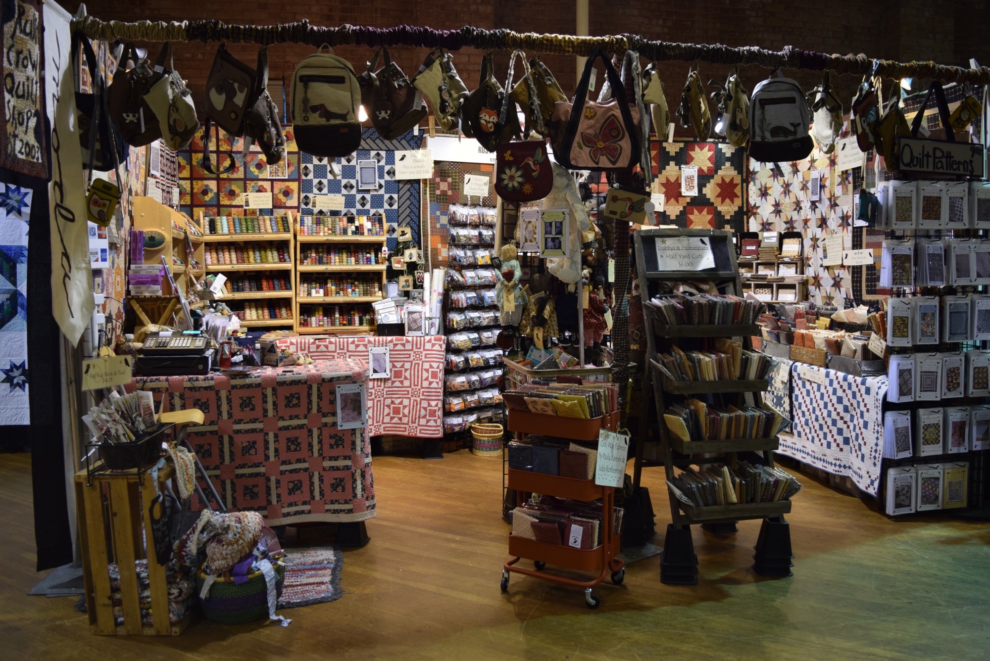 Rusty Crow Quilt Shop Wool & Vintage fabric