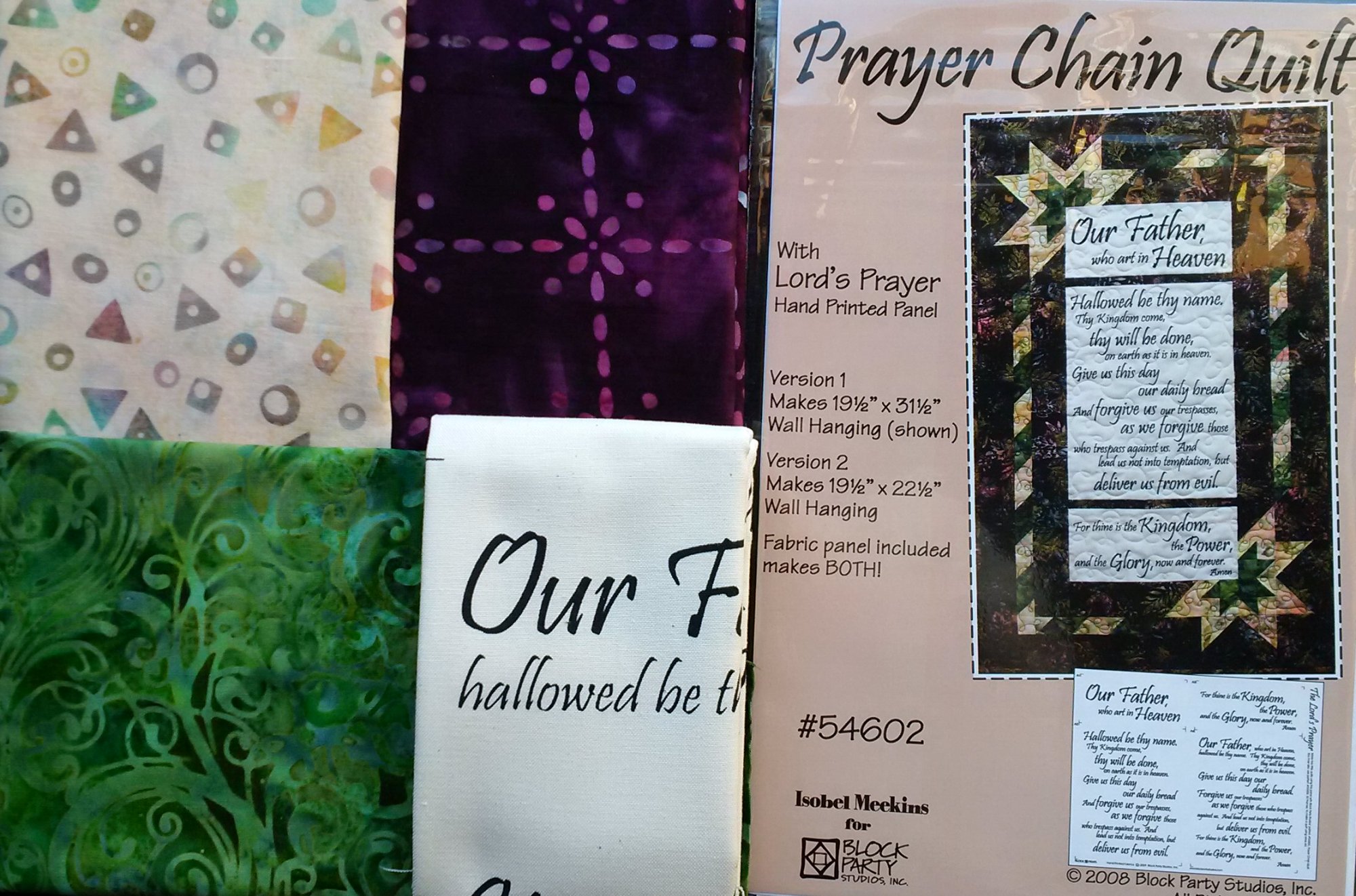 Prayer Chain Quilt Kit w/ Lord's Prayer