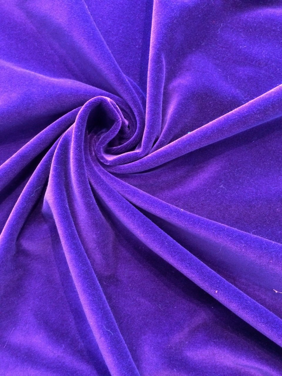 Bright Royal Purple Cotton Velvet