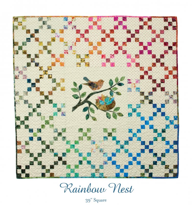 Rainbow Nest Quilt Kit by Edyta Sitar
