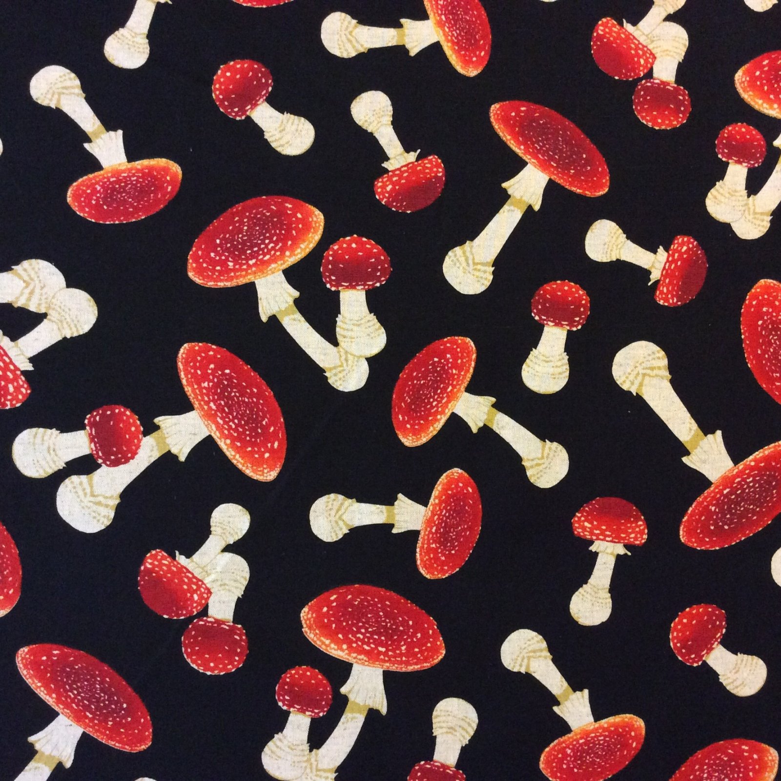 Gnome Fabric and Mushroom Fabric