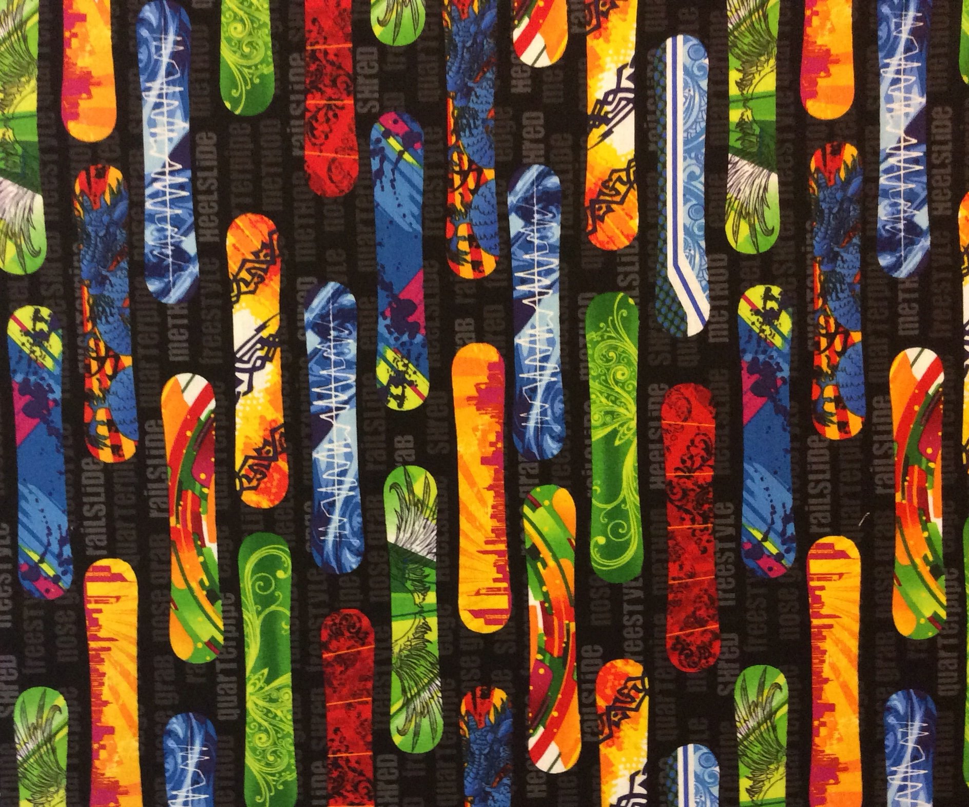 MD236 Snowboard Shred Freestyle Winter Sports Rail Cool Cotton Quilting