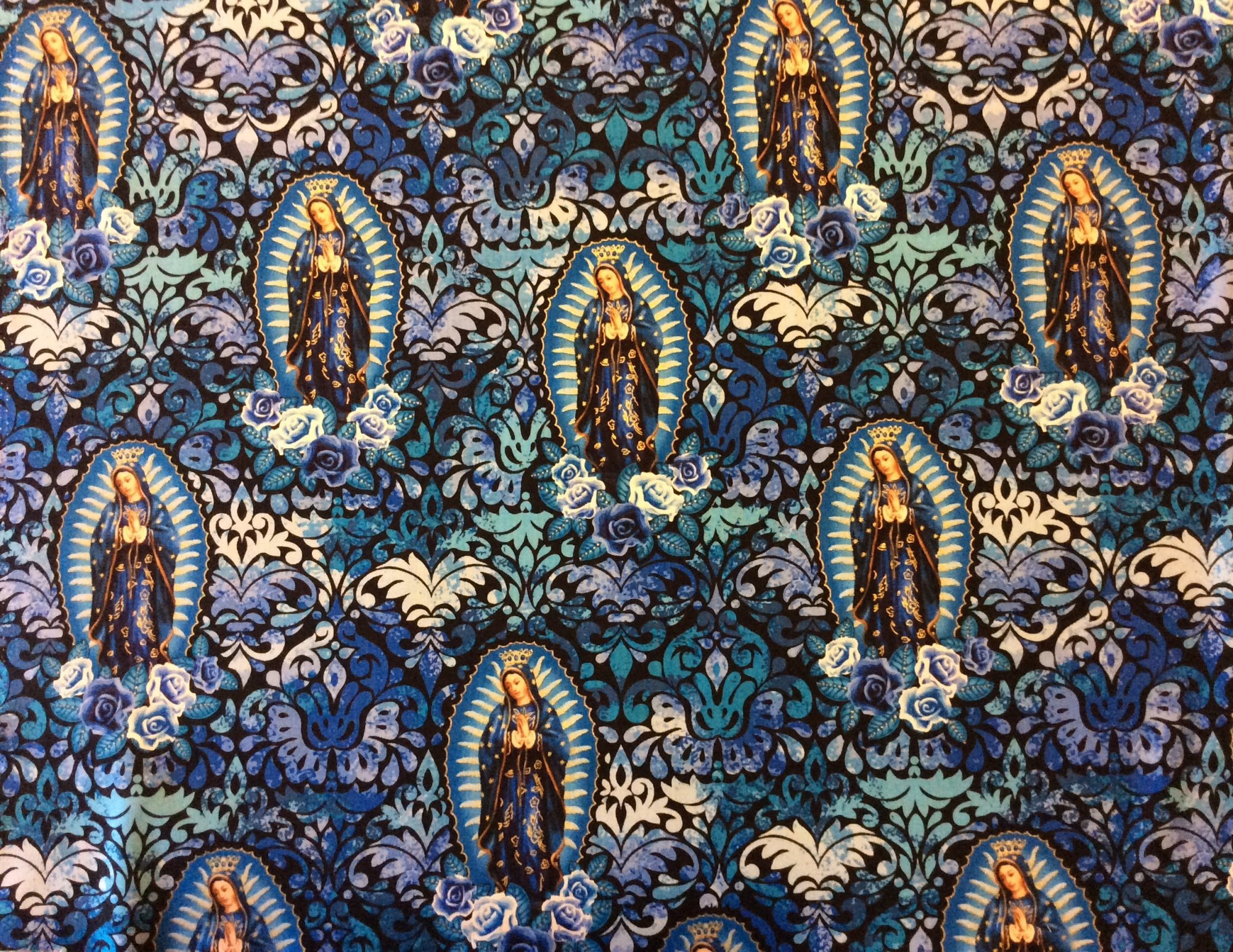 Our Lady Of Guadalupe Virgin Mary Religious Catholic Cotton Quilt