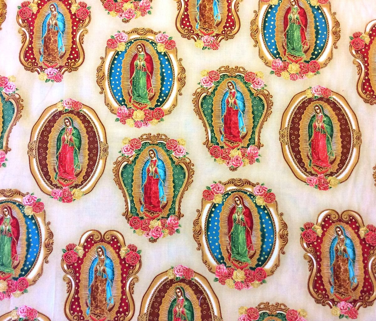 Our Lady Of Guadalupe Virgin Mary Religious Catholic Cotton Quilt