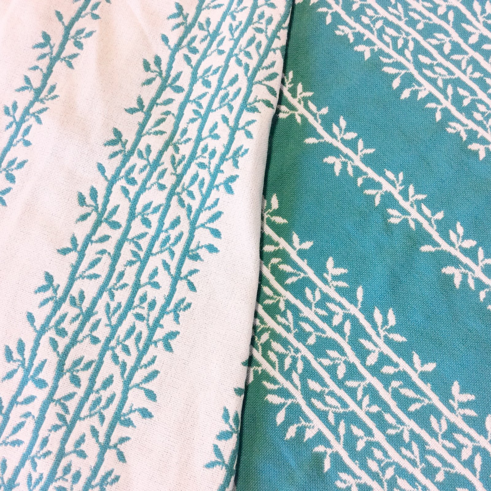 Schumacher Leaves Branches Nature Reversible Acrylic Patio Indoor