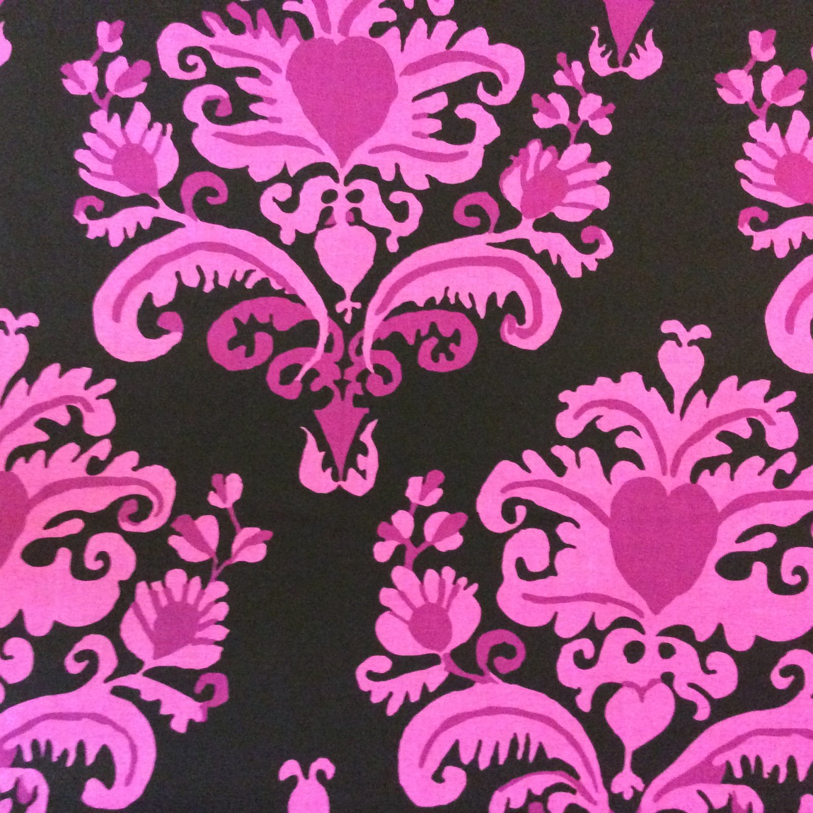 Damask Purple Punk Goth Gothic Fleur de Lis English Cotton Quilt Fabric