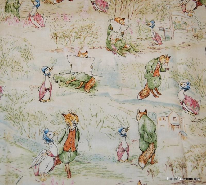 Beatrix Potter Story Fox & Goose Peter Rabbit Jemima Puddle Duck Retro