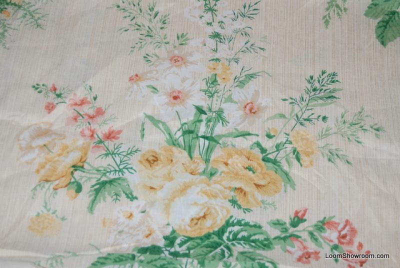 REM317 8 1/2 yard BOLT Classic English Garden Chintz Print Cyrus