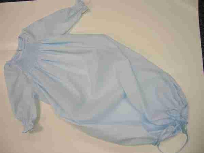 Drawstring baby gown