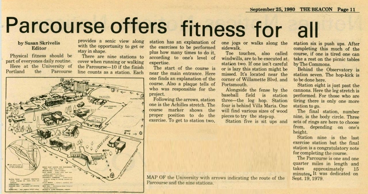 Parcourse offers fitness for all.
