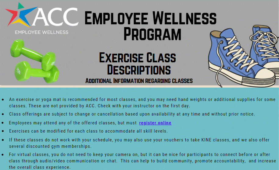 Class Descriptions Access Employee Wellness