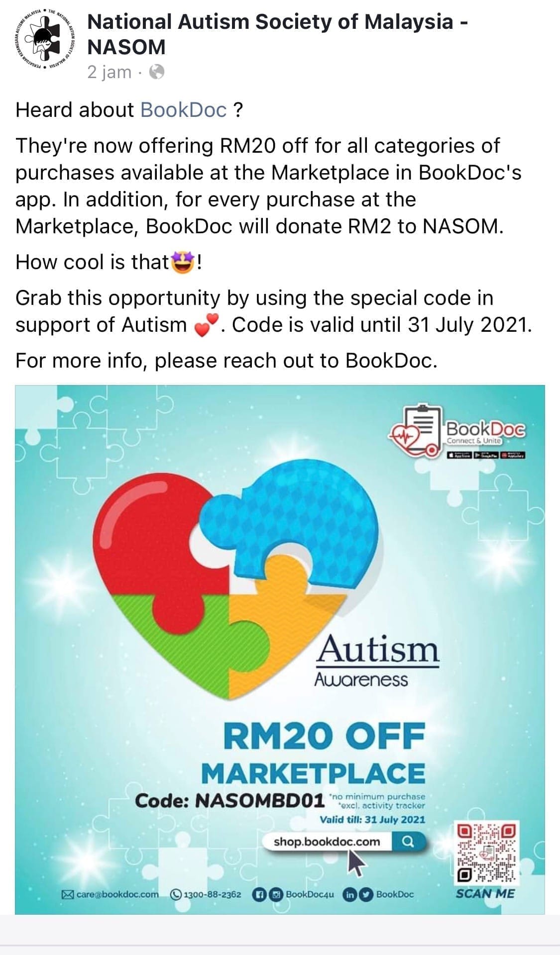 BookDoc featuring at the National Autism Society of