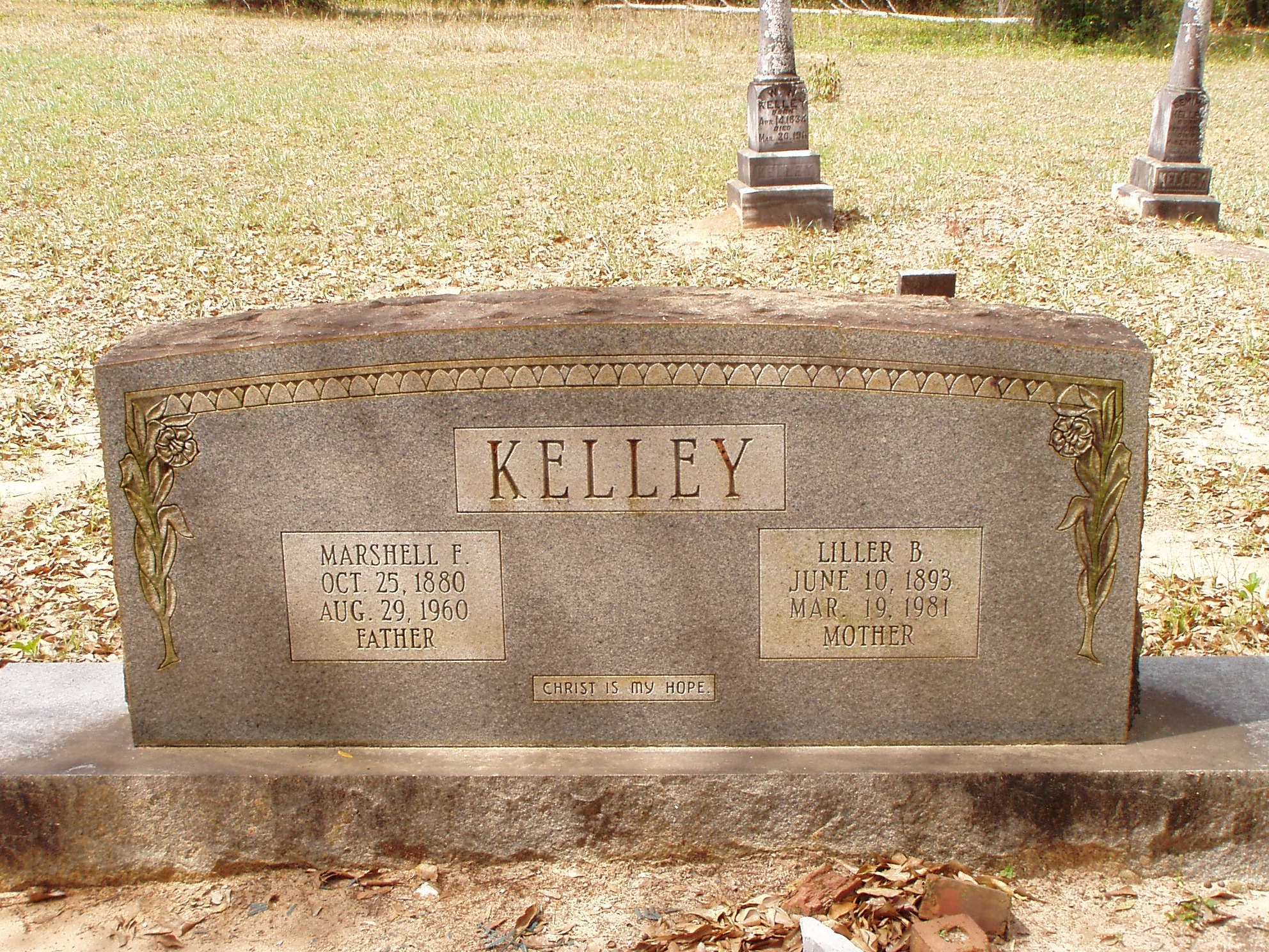 Marshell F. Kelley B October 25, 1880 D August 29, 1960 "Father"