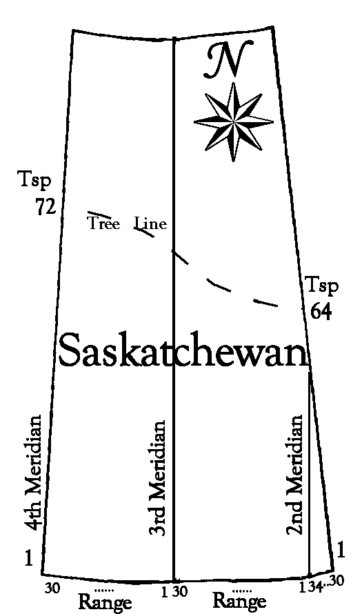 Homesteads were on the arable farming land. The tree line is approximated on the map here